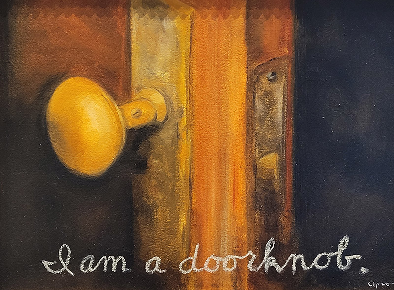 <i><font color='DimGrey'>I Am a Doorknob, 2023</font></i>