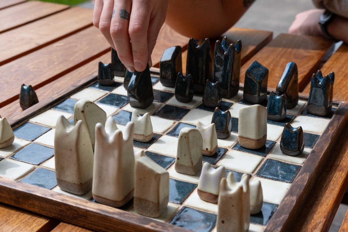 ceramic chess set