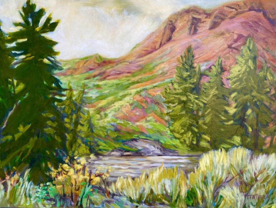 <i><font color='DimGrey'>Red Hills Over Gros Ventre River</font></i>